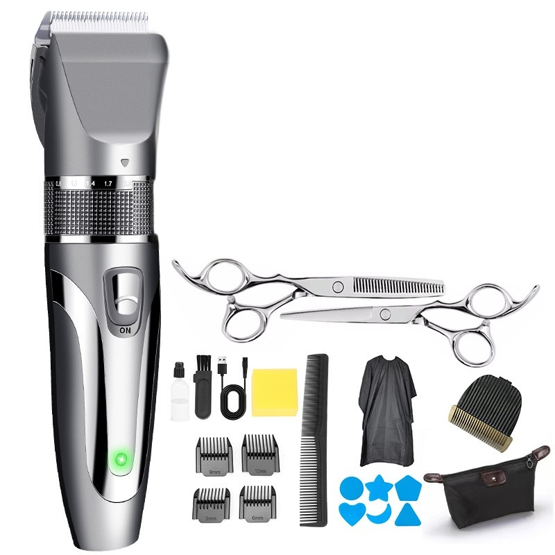 5-Speed Electric Hair Trimmer Clipper Kit Full Set