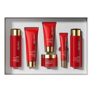 Luxury Skincare Face Cream Gift Set 5pcs Red