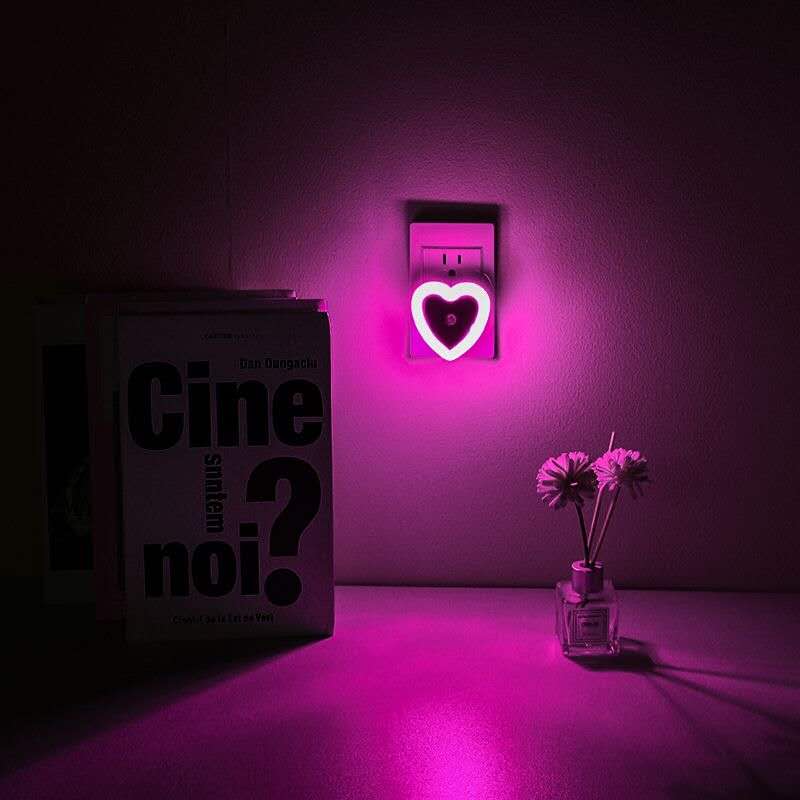 Heart LED Night Lamp Atmosphere Mood Light Pink