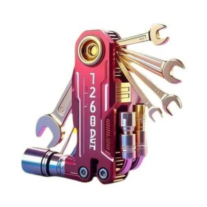17-in-1 Folding Multi-Tool Wrench Pocket Set